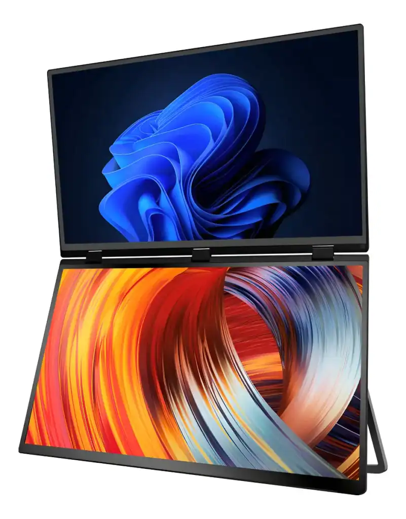 Monitor Portátil Duplo 18,5'' Extensor De Tela 100hz 360°