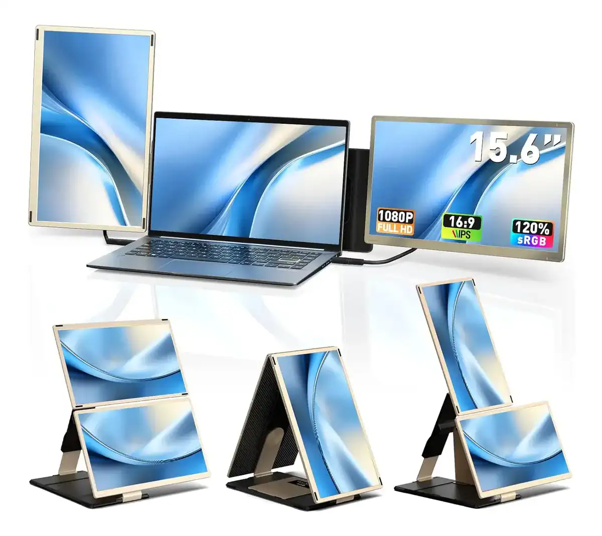 Aoker Extensor De Tela Para Notebook 15,6 Triplo Monitor